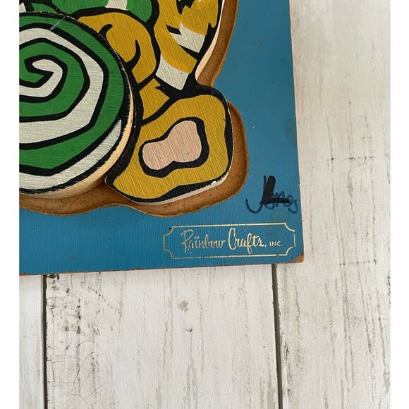 Vtg Rainbow Crafts Inc. Wood Childrens Puzzle - Picture 2 of 2